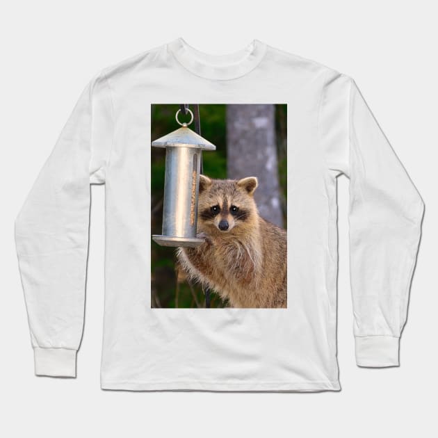 Raccoon Thief Kawaii. Long Sleeve T-Shirt by rconyard